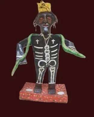 Haitian folk art figure from a private collection